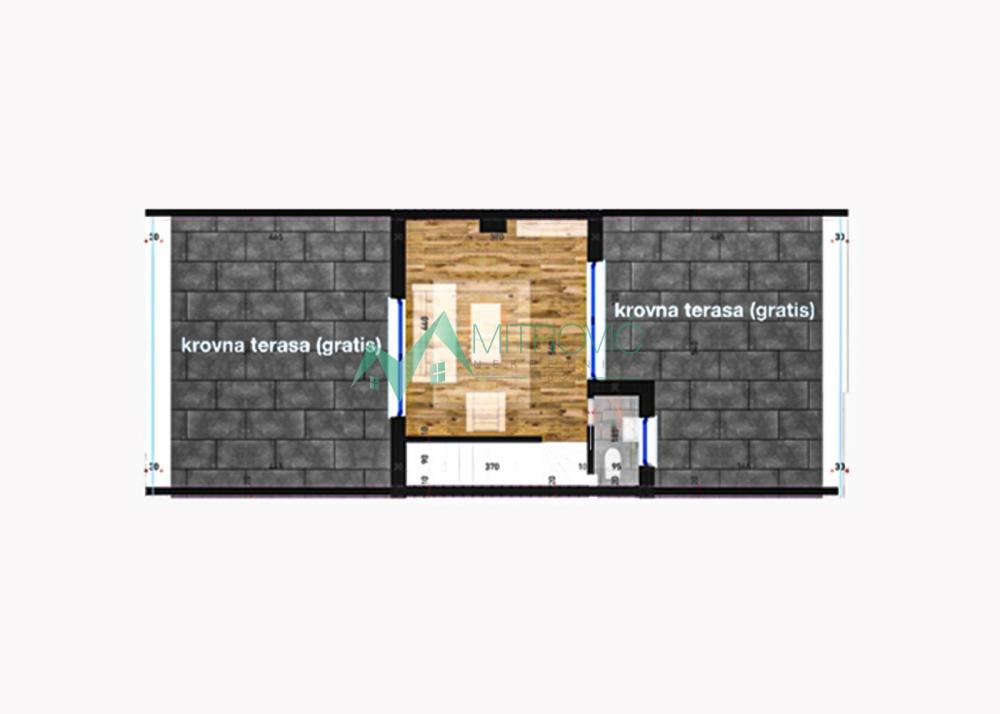 Slika 2 - Četvorosoban, 90m2, Telep Novi Sad, sa terasom, ima lift