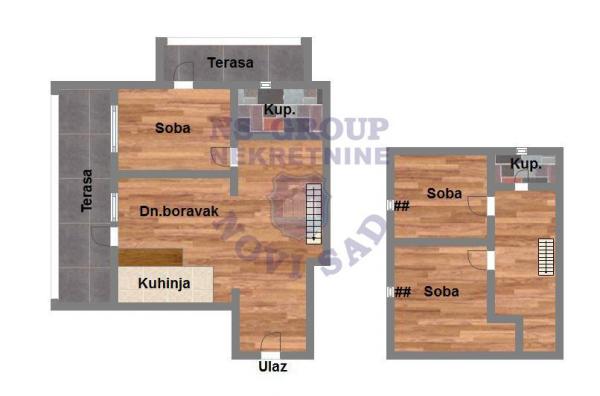 Slika 10 - Na prodaju troiposoban duplex lepog rasporeda na Grbavici!