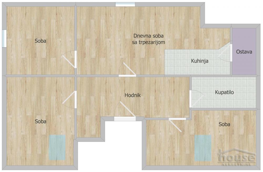Slika 2 - Stan,NOVI SAD,SALAJKA,kv: 81.00, € 115000, ID: 1065846