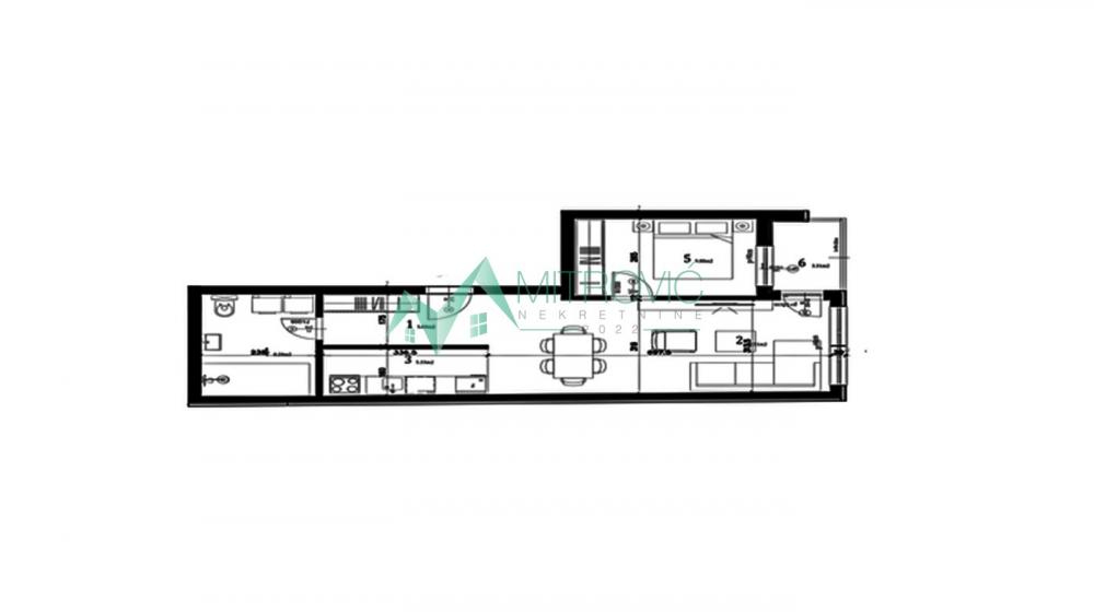 Slika 1 - Prodaja dvosobnog stana – Novogradnja | 53m² (Šifra:1004256) 