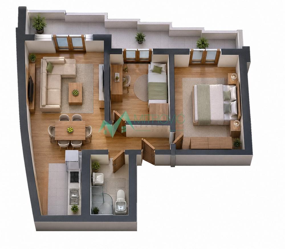 Glavna slika -Prodaja trosobnog stana – Novogradnja | 64m² (Šifra:1004250)