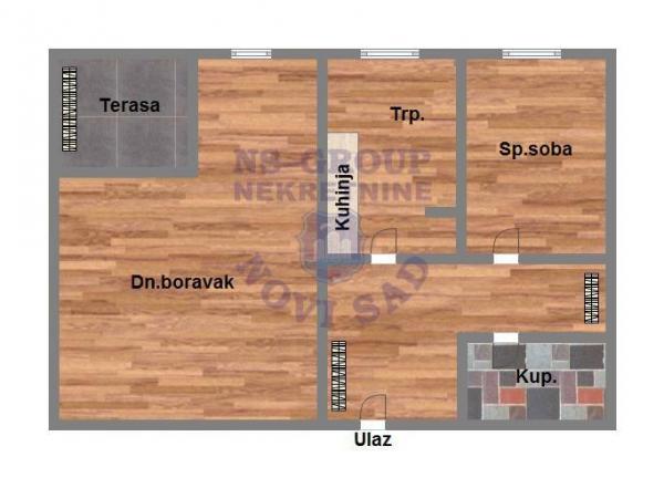 Slika 10 - Komforan dvosoban stan pozicioniran na najlepšem delu Novog Naselja