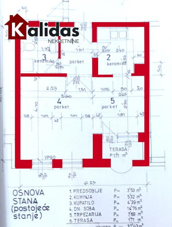 Slika 1 - Stan,NOVI SAD,CENTAR,kv: 37, € 123600, ID: 1008656