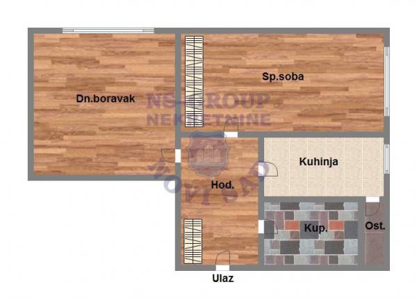 Slika 9 - Dvosoban, 57m2, sa terasom, ima lift