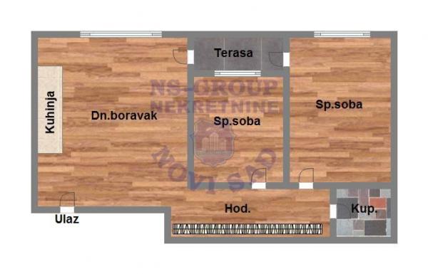 Slika 9 - Dvoiposoban stan-Grbavica!  Novi Sad, Grbavica