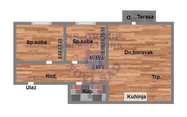 Slika 0 - Odličan trosoban stan na Podbari