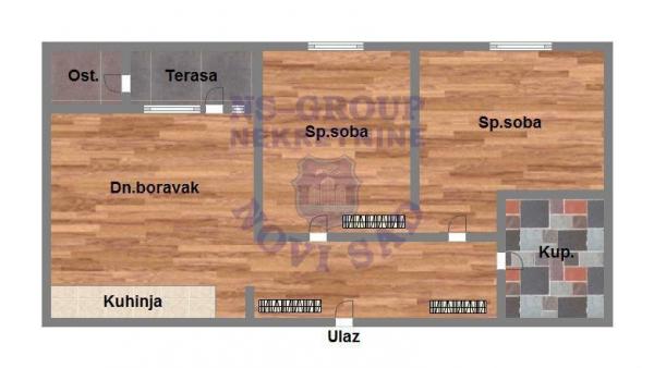 Slika 1 - Prodaja stana, 67m2, Nova Detelinara Novi Sad, sa terasom, ima lift