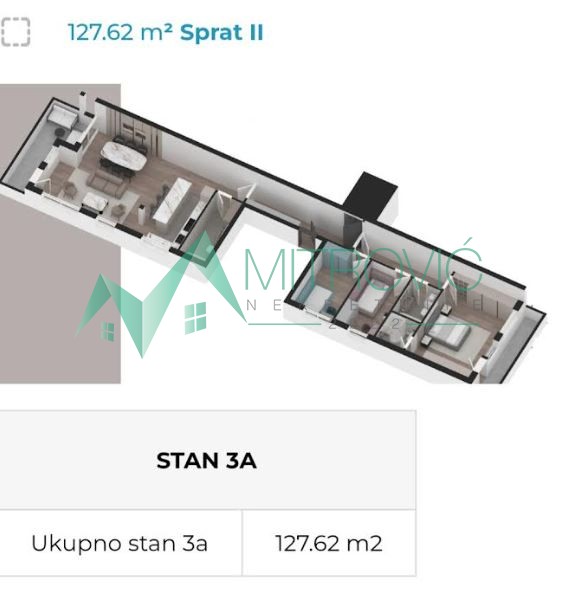 Slika 1 - U BLIZINI FUTOŠKOG PUTA ČETVOROSOBAN PENTHOUSE UZ MOGUĆNOST VELIKE KROVNE TERASE 