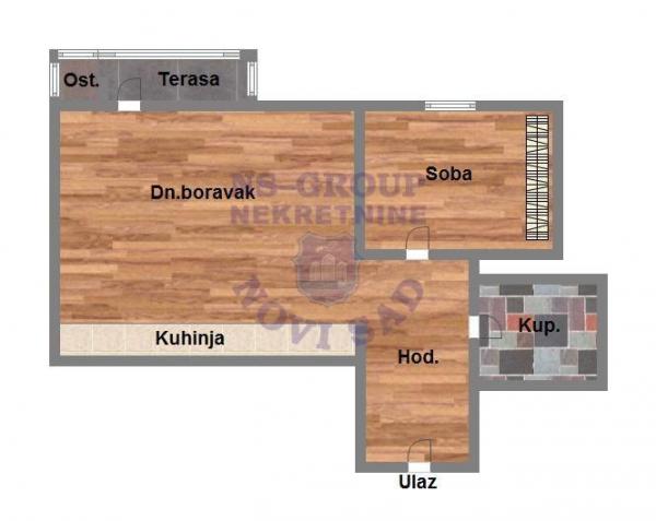Slika 9 - 565341-Jednoiposoban stan od 34m² na Telep