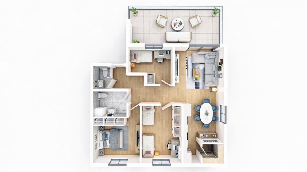 Slika 1 - Stan,NOVI SAD,TELEP,kv: 106.00, € 207500, ID: 1059564