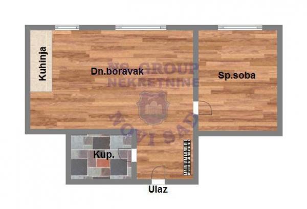 Slika 7 - Jednoiposoban, odmah useljiv stan - Socijalno - salonska visina plafona