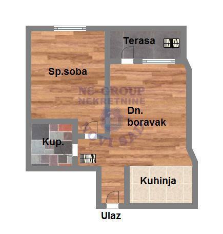 Glavna slika -Dvosoban, 43m2