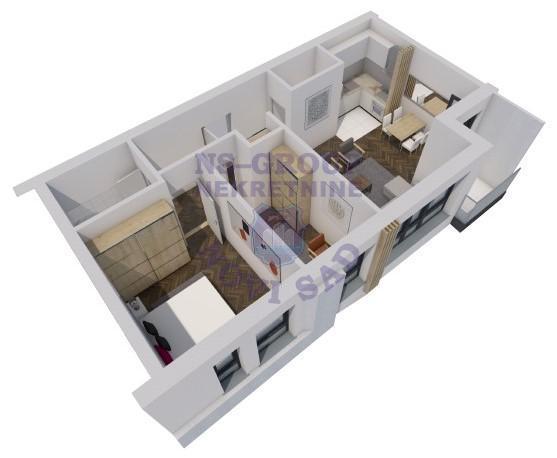 Glavna slika -Dvoiposoban, 55m2, Mišeluk Novi Sad