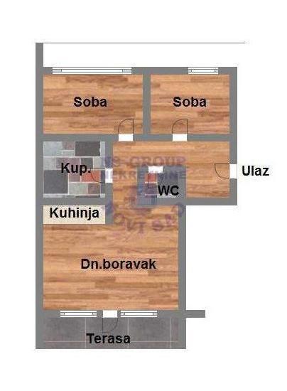 Glavna slika -Dvoiposoban, 55m2, Mišeluk Novi Sad, ima lift