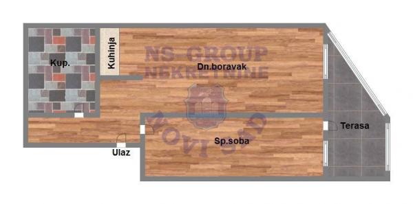 Slika 9 - Petosoban, 105m2, Adamovićevo naselje Novi Sad, sa terasom