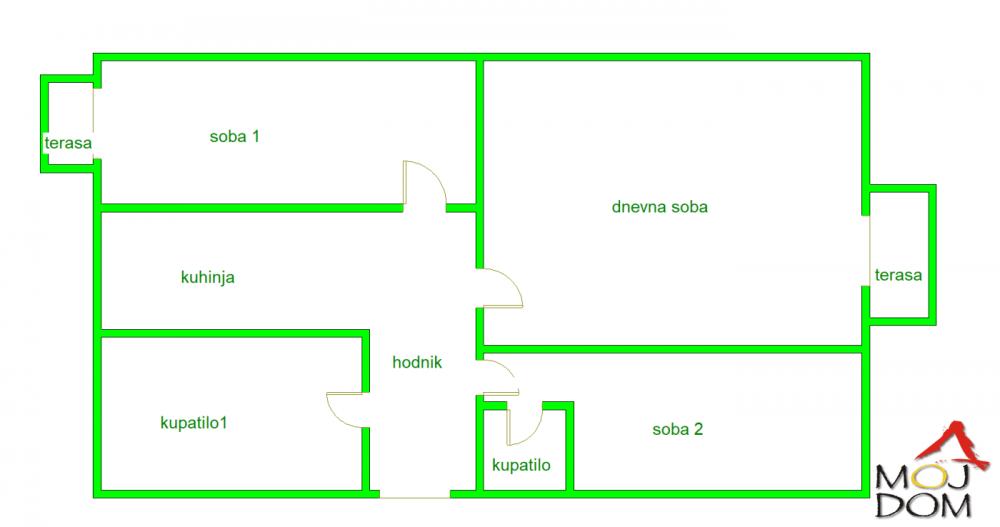 Slika 7 - Stan,NOVI SAD,KEJ,kv: 67, € 216300, ID: 1032471