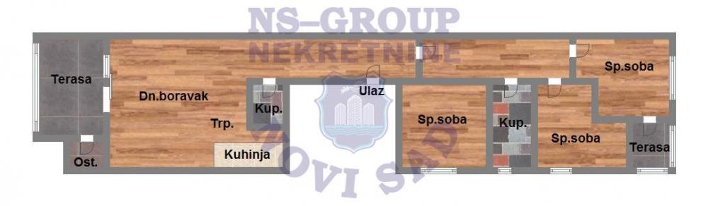 Slika 10 - Troiposoban, nov stan, PDV, Telep, šifra: 541004