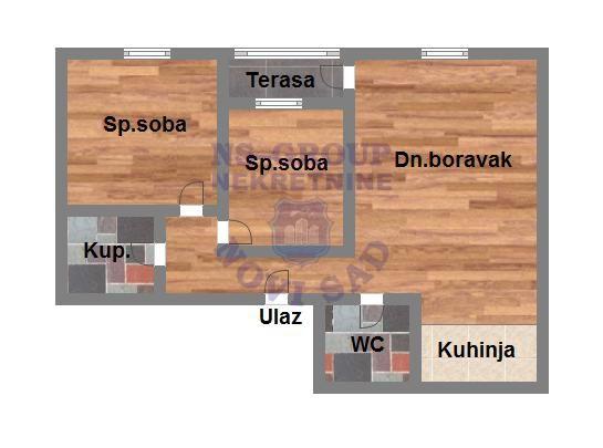 Slika 7 - Trosoban, 67m2, Bulevar Evrope Novi Sad