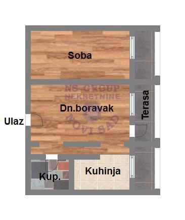 Glavna slika -Prodaja stana, 57m2, Petrovaradin Novi Sad, ima lift