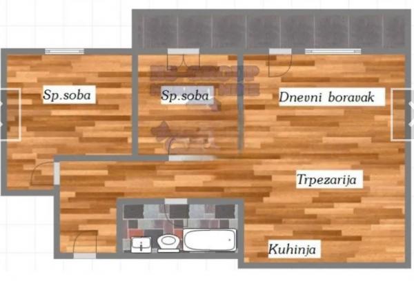 Slika 4 - Stan,NOVI SAD,NOVI BULEVAR,kv: 51.00, € 159650, ID: 1053105