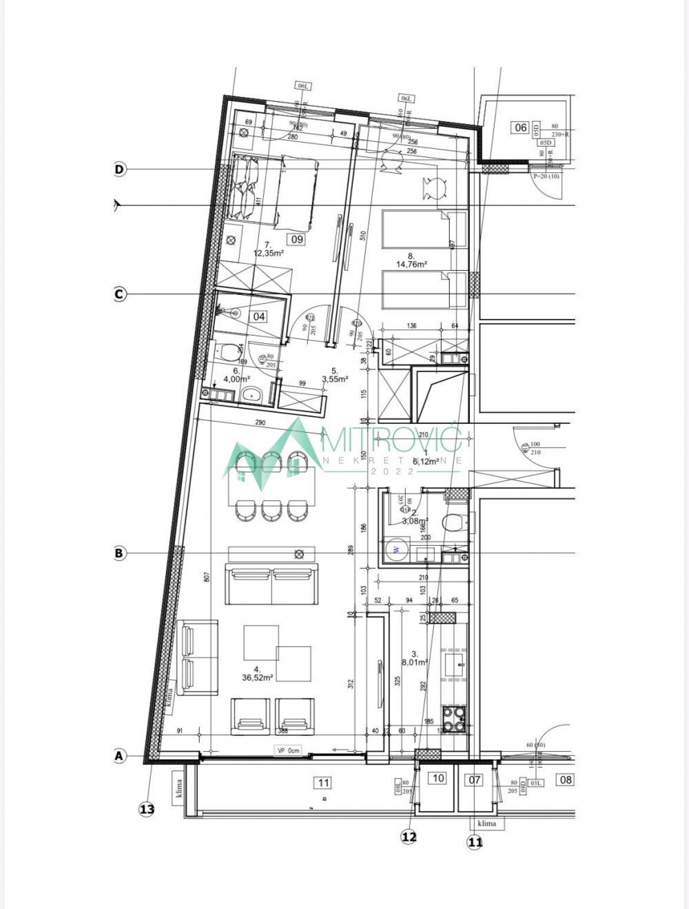 Glavna slika -Trosoban, 95m2, Telep Novi Sad, ima lift