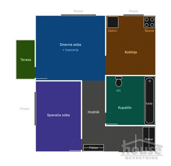 Slika 6 - Stan,NOVI SAD,BULEVAR PATRIJARHA PAVLA,kv: 40.00, € 119000, ID: 1066151