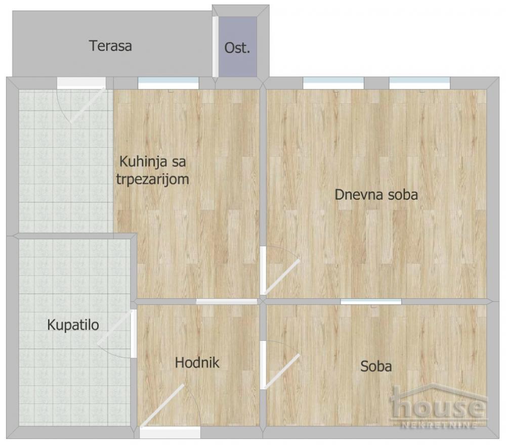 Slika 1 - Stan,NOVI SAD,NOVO NASELJE,kv: 41.00, € 140000, ID: 1066141