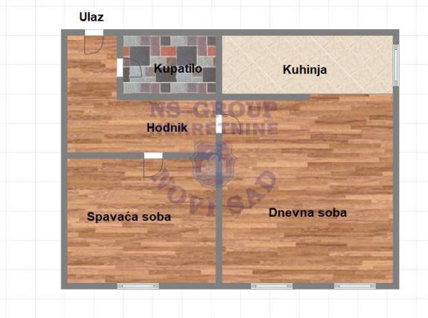 Slika 7 - Dvosoban, 38m2, Nova Detelinara Novi Sad, ima lift