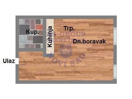 Glavna slika -Prodaja stana, 28m2, Telep Novi Sad, ima lift