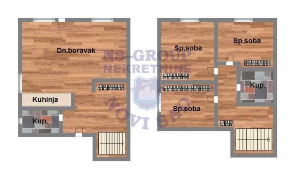 Glavna slika -Troiposoban, 73m2, Petrovaradin Novi Sad