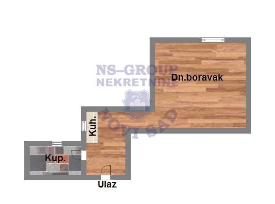 Slika 4 - Prodaja stana, 35m2, Telep Novi Sad, sa terasom, ima lift