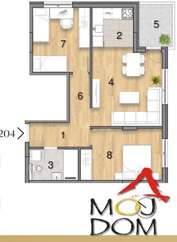Glavna slika -Stan,NOVI SAD,TELEP,kv: 61, € 174410, ID: 1032706