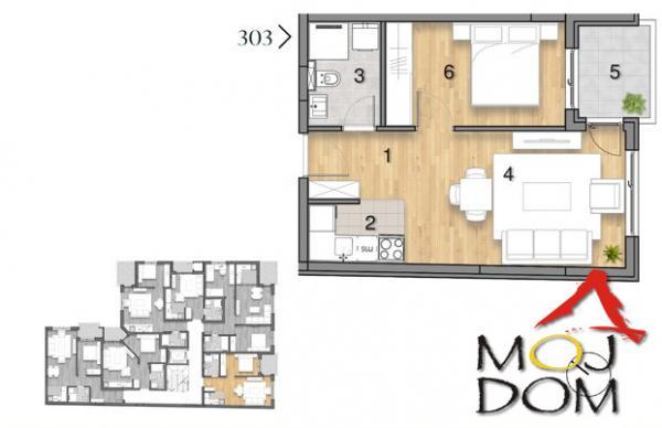 Glavna slika -Stan,NOVI SAD,TELEP,kv: 40, € 121115, ID: 1032709