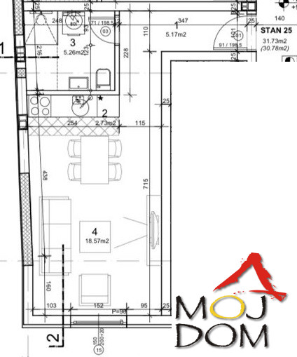 Slika 11 - Stan,NOVI SAD,SAJAM,kv: 31, € 118600, ID: 1032725