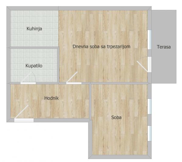 Slika 10 - Stan,NOVI SAD,NOVA DETELINARA,kv: 44.00, € 142000, ID: 1103067