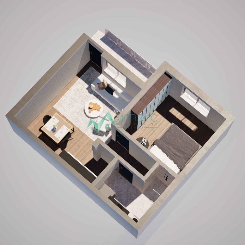 Slika 1 - Garažni stan od 32 m² – praktičan i funkcionalan 