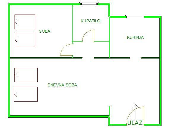 Glavna slika -Stan,NOVI SAD,GRBAVICA,kv: 45.00, € 129000, ID: 1058877