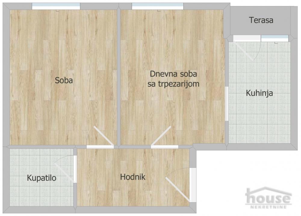 Slika 10 - Stan,NOVI SAD,CARA DUŠANA,kv: 43.00, € 103200, ID: 1066268