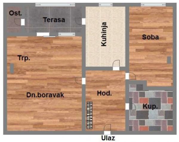 Slika 5 - Stan,NOVI SAD,NOVO NASELJE,kv: 55.53, € 149350, ID: 1059693
