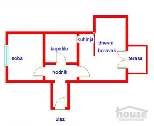Slika 1 - Stan,NOVI SAD,PODBARA,kv: 39.00, € 111000, ID: 1061951