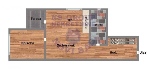 Glavna slika -Odličan dvosoban stan na Adicama! 