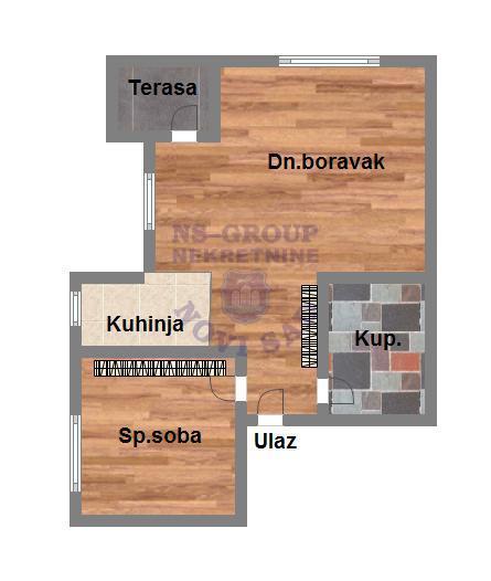 Glavna slika -Jednoiposoban 44m2 Petrovaradin