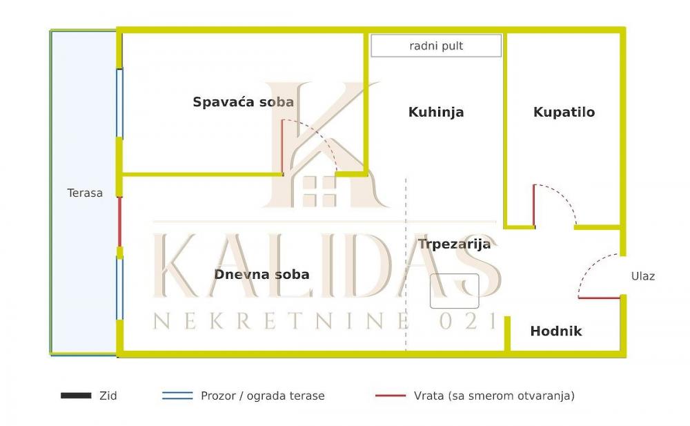 Slika 8 - Stan,NOVI SAD,NOVA DETELINARA,kv: 39, € 118450, ID: 1009041