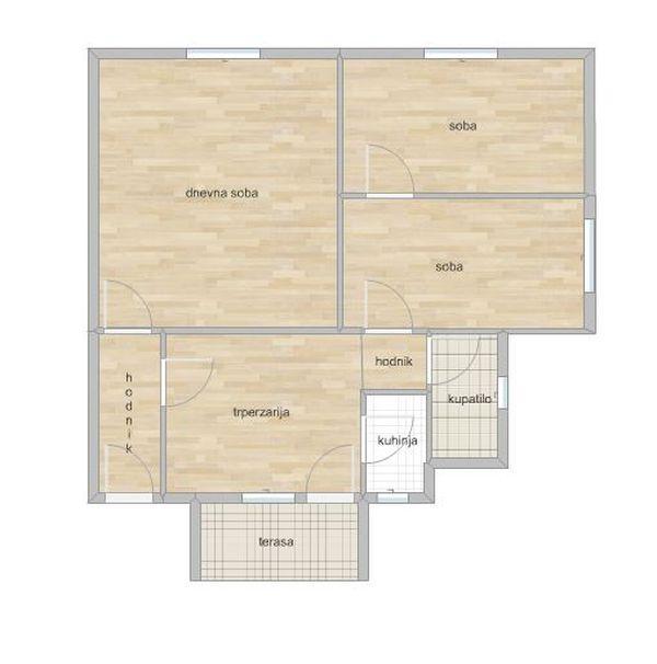 Glavna slika -Stan,NOVI SAD,ŠIRI CENTAR,kv: 68.00, € 135000, ID: 1051574