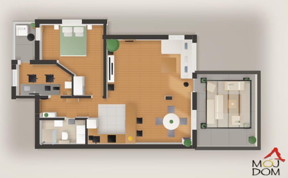 Slika 11 - Stan,NOVI SAD,TELEP,kv: 75, € 235300, ID: 1032920