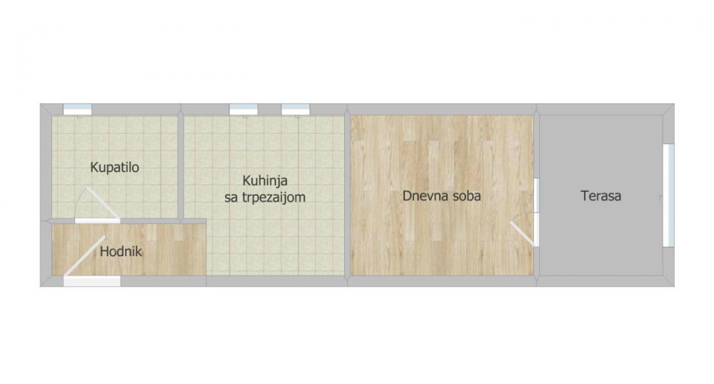 Slika 9 - Stan,NOVI SAD,NOVO NASELJE -  BISTRICA,kv: 36.00, € 97200, ID: 1103205