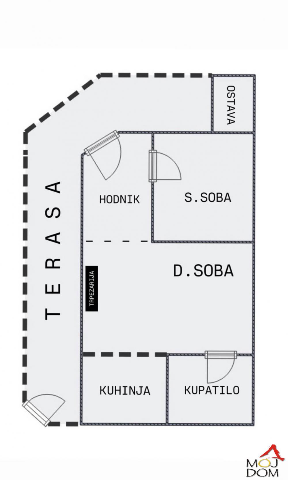 Slika 7 - Stan,NOVI SAD,ADICE,kv: 26, € 82400, ID: 1032928