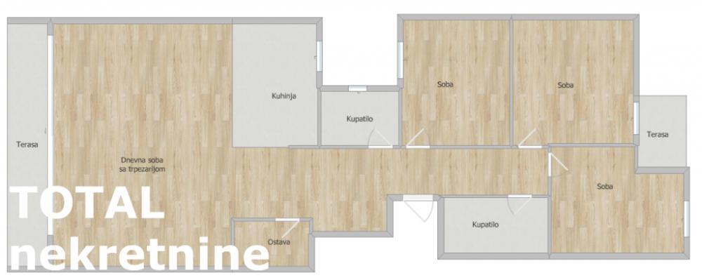 Glavna slika -Stan,NOVI SAD,TELEP,kv: 102.00, € 280500, ID: 1103305