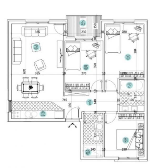 Slika 7 - Stan,PETROVARADIN,TEKIJE,kv: 72.00, € 169000, ID: 1103293