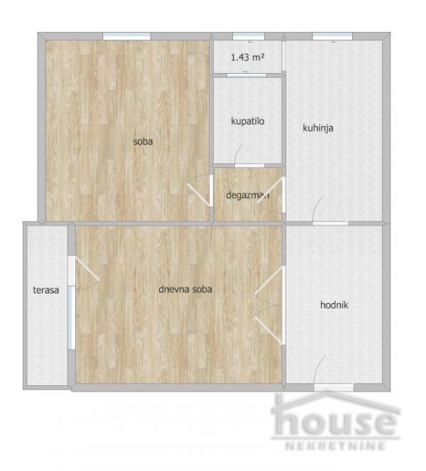 Slika 1 - Stan,NOVI SAD,BULEVAR,kv: 64.00, € 177000, ID: 1066417